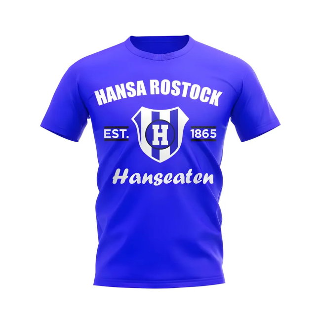 Hansa Rostock Established Football T-Shirt (Blue)