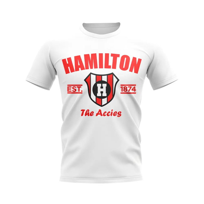 Hamilton Accies Established Football T-Shirt (White)