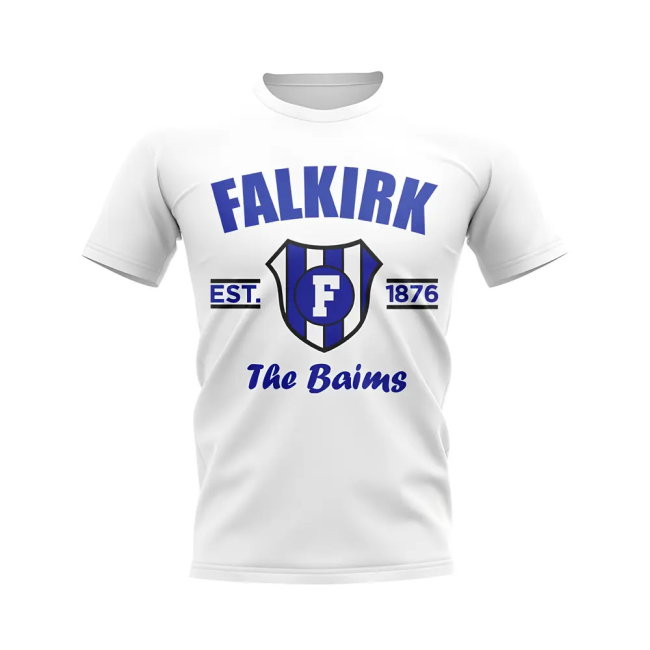 Falkirk Established Football T-Shirt (White)