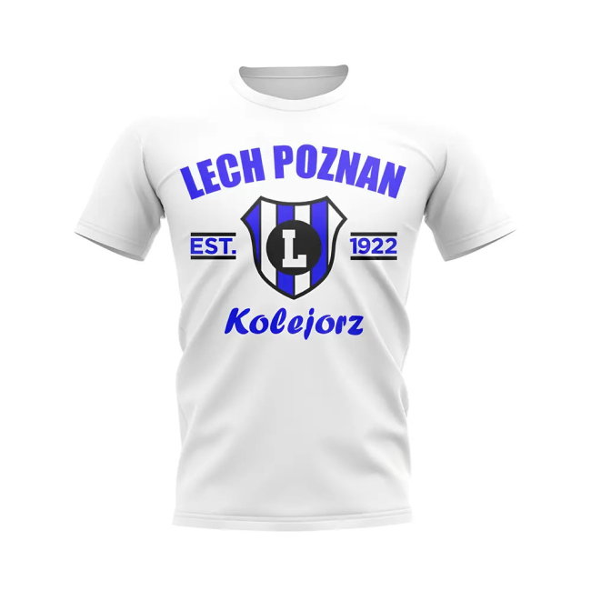 Lech Poznan Established Football T-Shirt (White)
