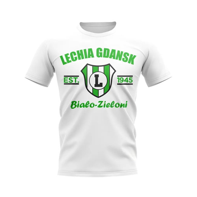 Lechia Gdansk Established Football T-Shirt (White)