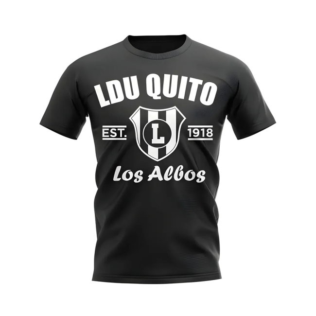 LDU Quito Established Football T-Shirt (Black)