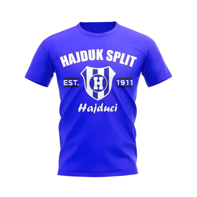 Hajduk Split Established Football T-Shirt (Royal)