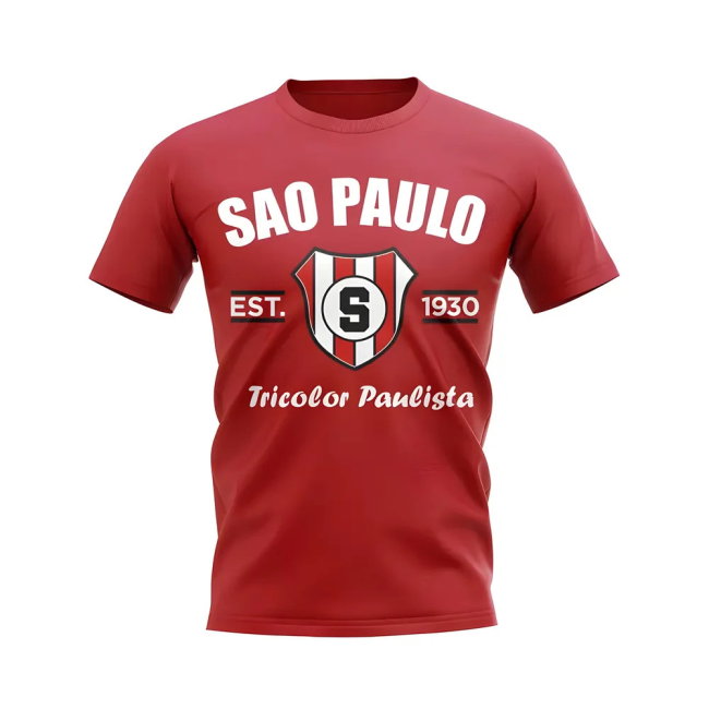 Sao Paolo Established Football T-Shirt (Red)