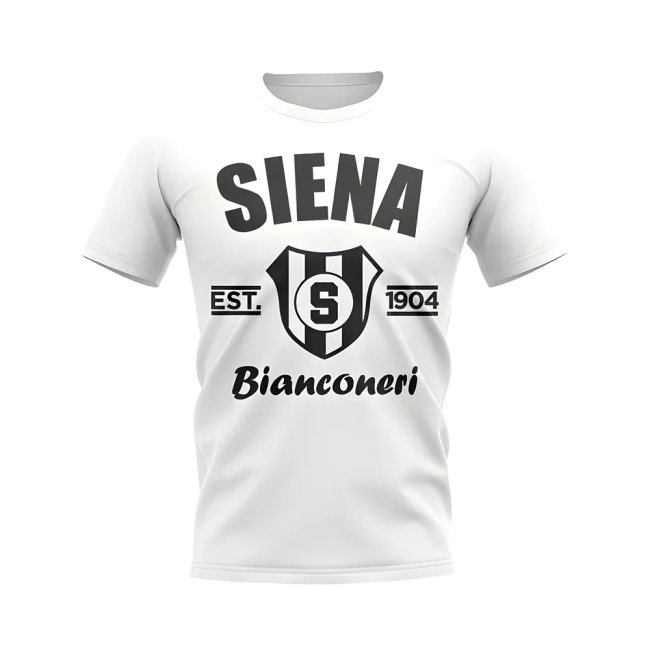 Siena Established Football T-Shirt (White)