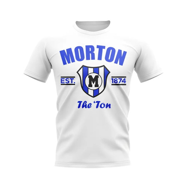 Greenock Morton Established Football T-Shirt (White)