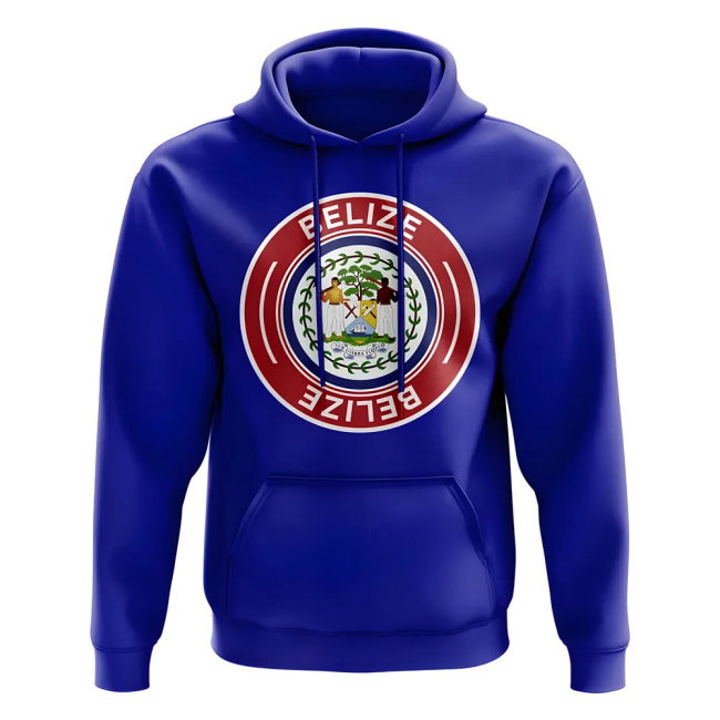 Belize Football Badge Hoodie (Royal)