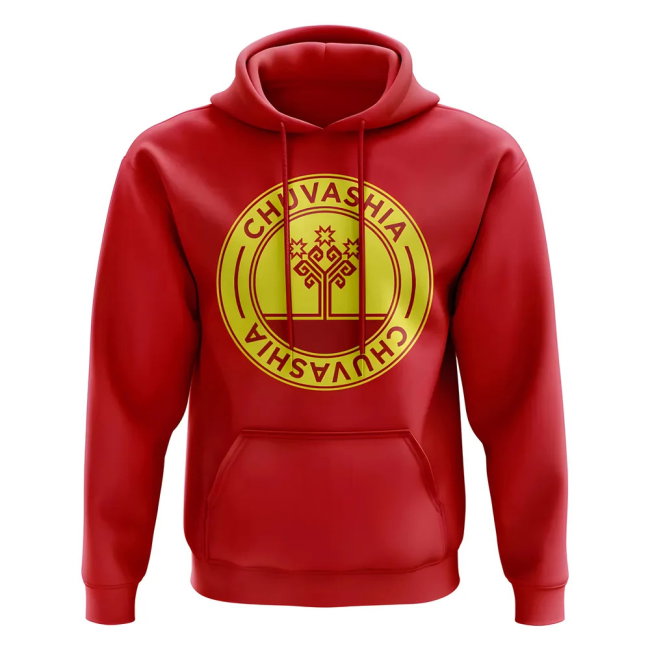 Chuvashia Football Badge Hoodie (Red)