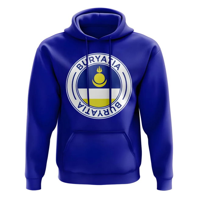Buryatia Football Badge Hoodie (Royal)