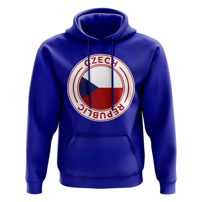 Czech Republic Football Badge Hoodie (Royal)
