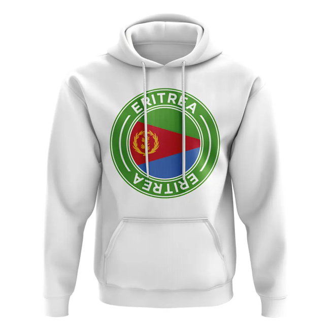 Eritrea Football Badge Hoodie (White)