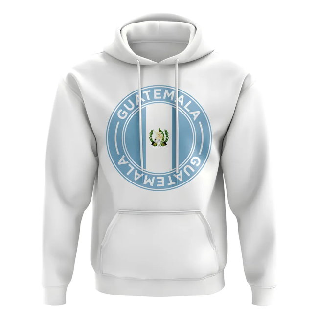 Guatemala Football Badge Hoodie (White)