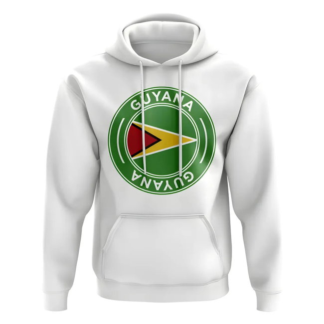 Guyana Football Badge Hoodie (White)
