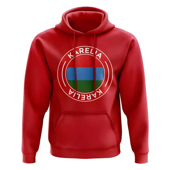 Karelia Football Badge Hoodie (Red)