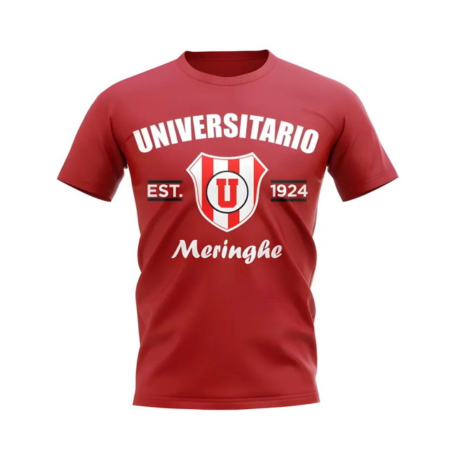 Universitario Established Football T-Shirt (Red)