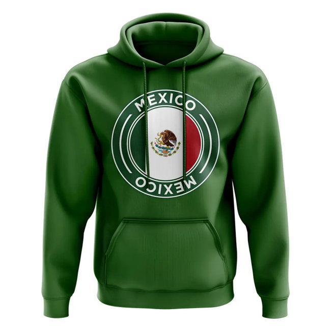 Mexico Football Badge Hoodie (Green)