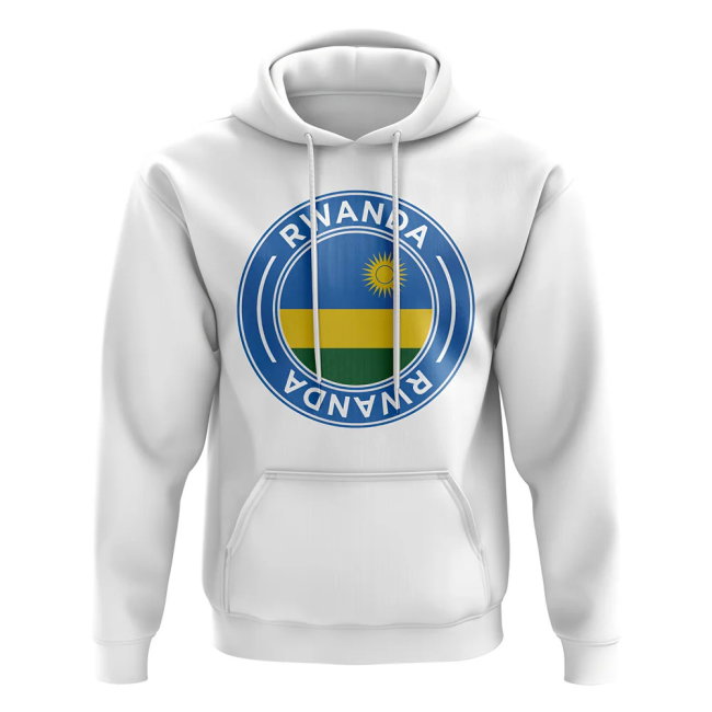 Rwanda Football Badge Hoodie (Sky)