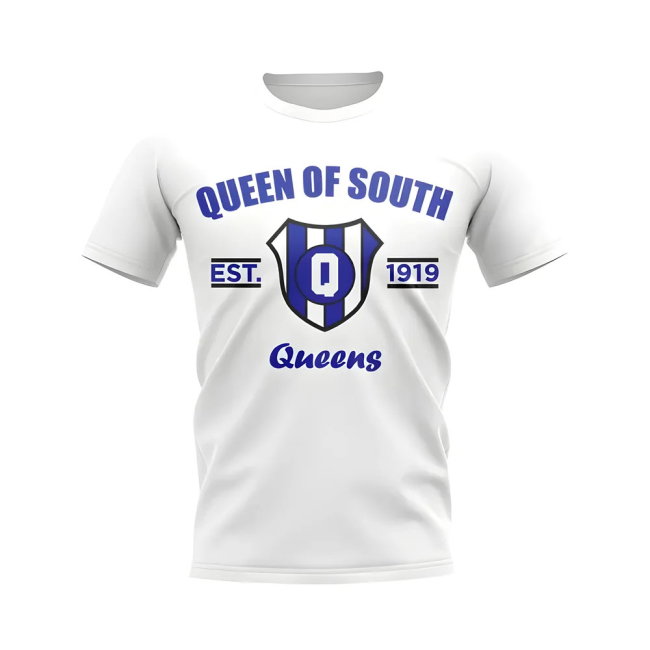 Queen of the South Established Football T-Shirt (White)