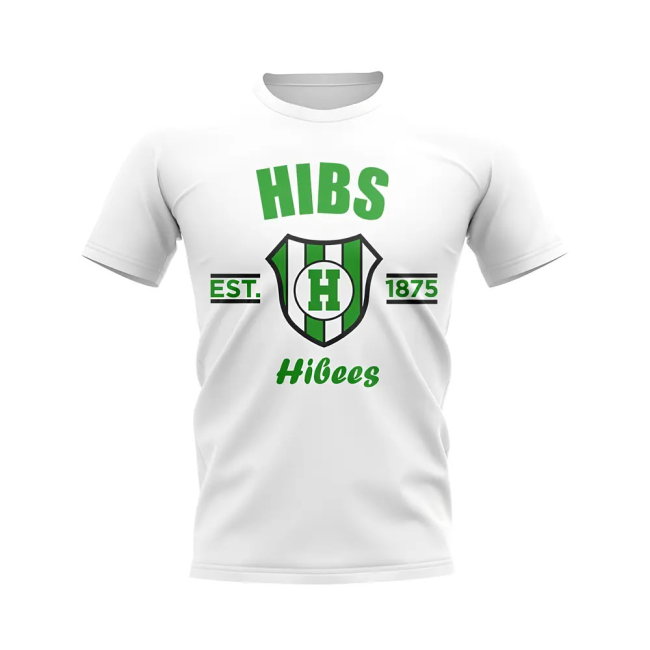 Hibs Established Football T-Shirt (White)