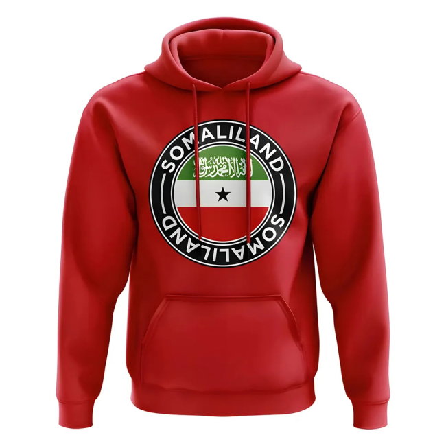 Somaliland Football Badge Hoodie (Red)