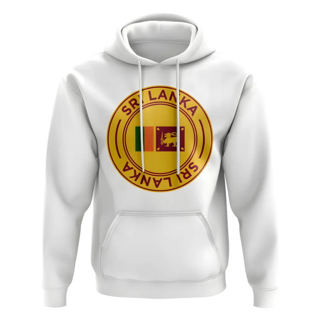 Sri Lanka Football Badge Hoodie (White)