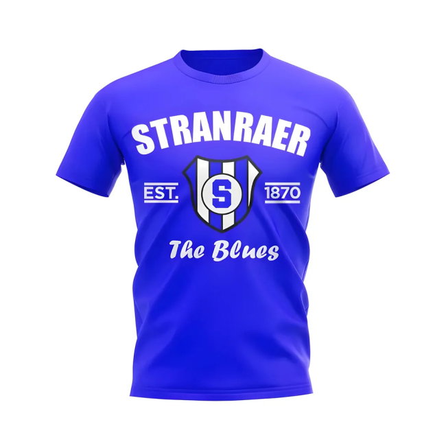 Stranraer Established Football T-Shirt (Royal)
