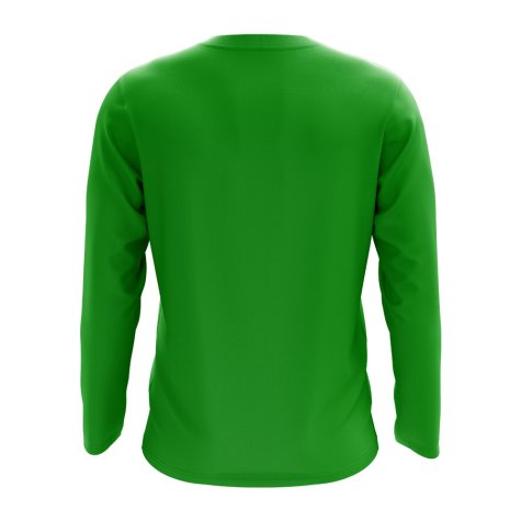 Maldives Core Football Country Long Sleeve T-Shirt (Green)