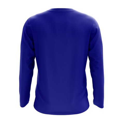Haiti Core Football Country Long Sleeve T-Shirt (Royal)