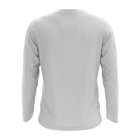 Cook Islands Core Football Country Long Sleeve T-Shirt (White)