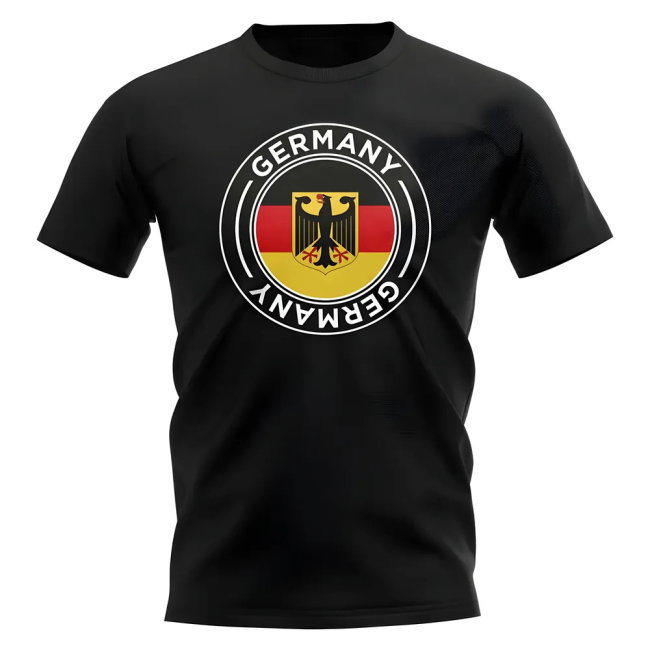 Germany Football Badge T-Shirt (Black)