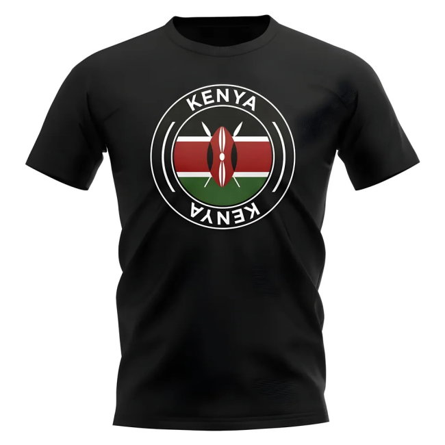 Kenya Football Badge T-Shirt (Black)