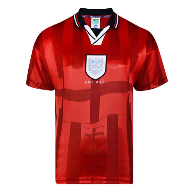 Score Draw England 1998 World Cup Finals Away Retro Football Shirt (Your Name)