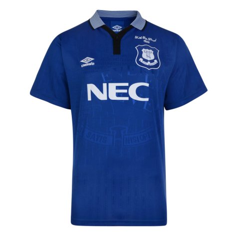 Score Draw Everton 1995 Cup Final Umbro Retro Football Shirt (Ferguson 9)