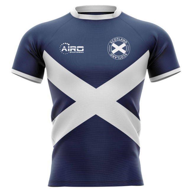 2025-2026 Scotland Flag Concept Rugby Shirt (Russell 10)