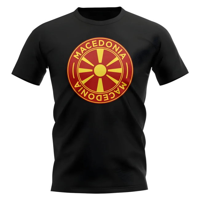 Macedonia Football Badge T-Shirt (Black)