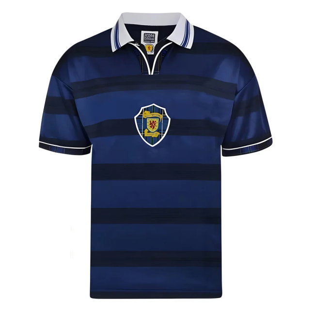 Score Draw Scotland 1998 World Cup Finals Retro Football Shirt (Hendry 5)