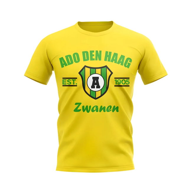 Ado Den Haag Established Football T-Shirt (Yellow)