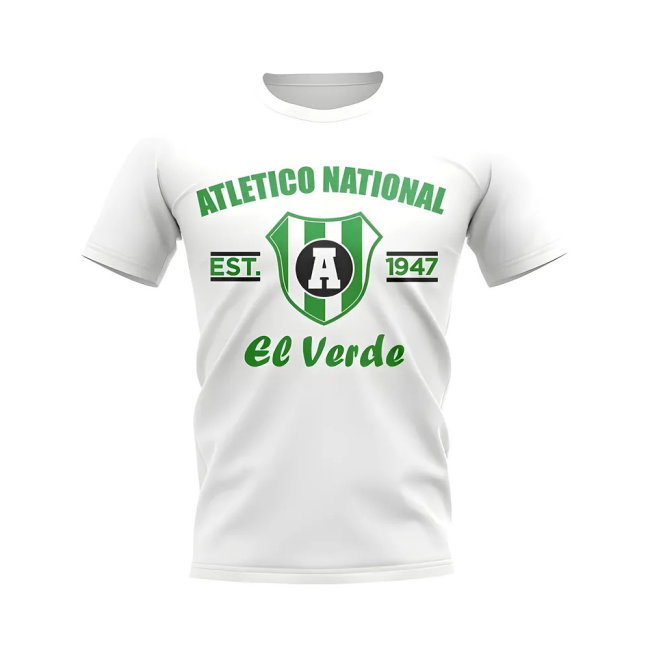 Atletico National Established Football T-Shirt (White)