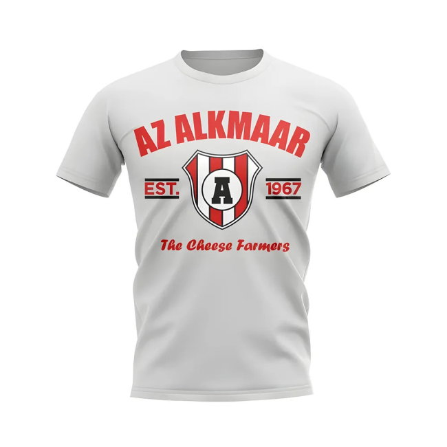 Az Alkmaar Established Football T-Shirt (White)