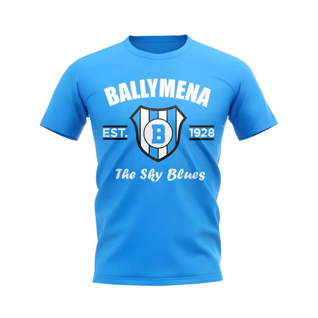 Ballymena Established Football T-Shirt (Sky)
