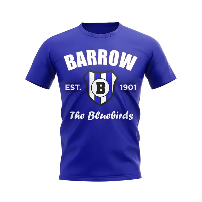 Barrow Established Football T-Shirt (Blue)