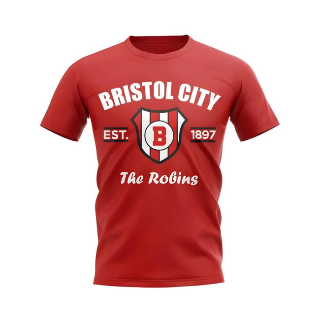 Bristol City Established Football T-Shirt (Red)
