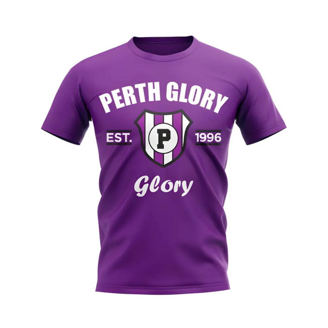 Perth Glory Established Football T-Shirt (Purple)
