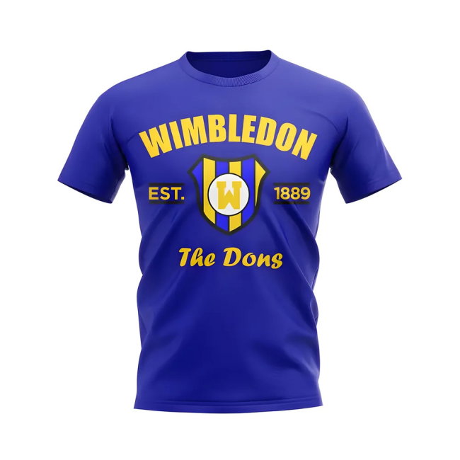 Wimbledon Established Football T-Shirt (Blue)