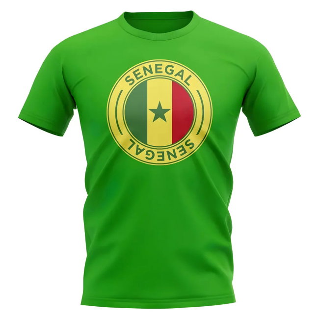 Senegal Football Badge T-Shirt (Green)