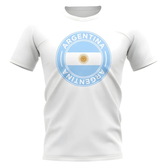 Argentina Football Badge T-Shirt (White)