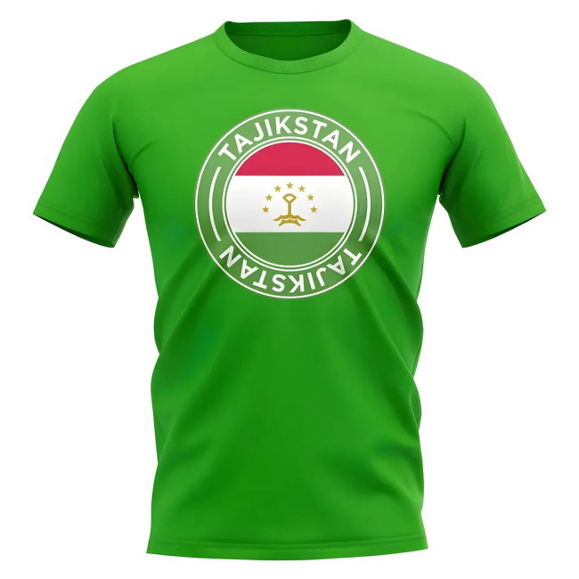 Tajikstan Football Badge T-Shirt (Green)