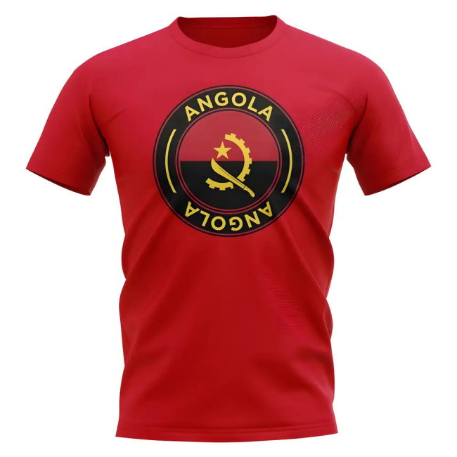 Angola Football Badge T-Shirt (Red)