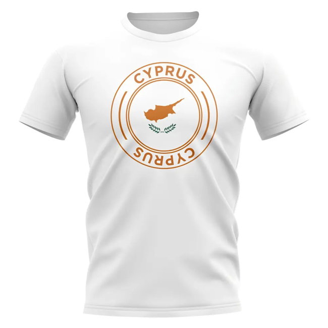 Cyprus Football Badge T-Shirt (White)