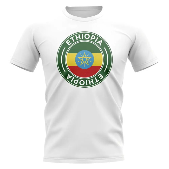 Ethiopia Football Badge T-Shirt (White)